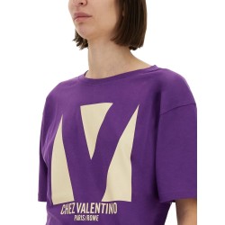 "CHEZ VALENTINO" PRINT T-SHIRT