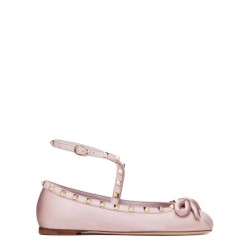 SATIN "ROCKSTUD" BALLERINA
