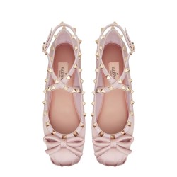 SATIN "ROCKSTUD" BALLERINA
