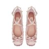 SATIN "ROCKSTUD" BALLERINA