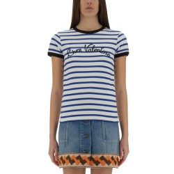 STRIPED COTTON JERSEY T-SHIRT