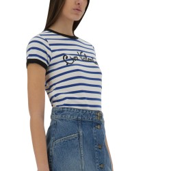 STRIPED COTTON JERSEY T-SHIRT