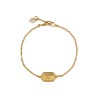 METAL, ENAMEL, CRYSTAL AND SWAROVSKI® PEARL "OVALETTE" BRACELET