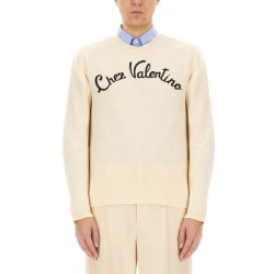 "CHEZ VALENTINO" EMBROIDERED SWEATER