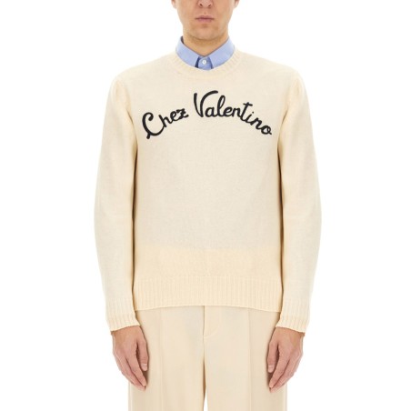 "CHEZ VALENTINO" EMBROIDERED SWEATER