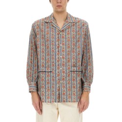 PAJAMA SHIRT WITH "VOYAGE IMAGINAIRE" PRINT