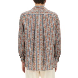 PAJAMA SHIRT WITH "VOYAGE IMAGINAIRE" PRINT