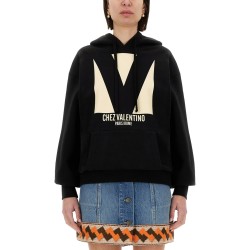 COTTON HOODIE WITH PRINT
