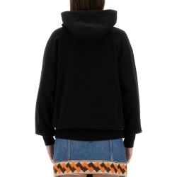 COTTON HOODIE WITH PRINT