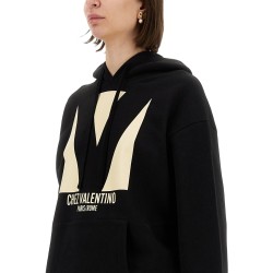 COTTON HOODIE WITH PRINT