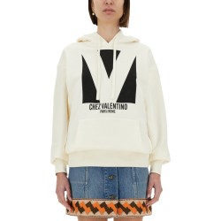 COTTON HOODIE WITH PRINT