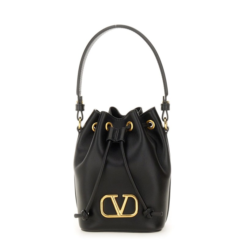 "VLOGO SINGATURE" MINI BUCKET BAG