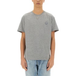 COTTON T-SHIRT WITH "VLOGO" PATCH