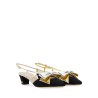 45MM MOIRÉ FABRIC BOWOW SLINGBACK DÉCOLLETÉ