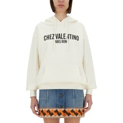 COTTON HOODIE WITH PRINT