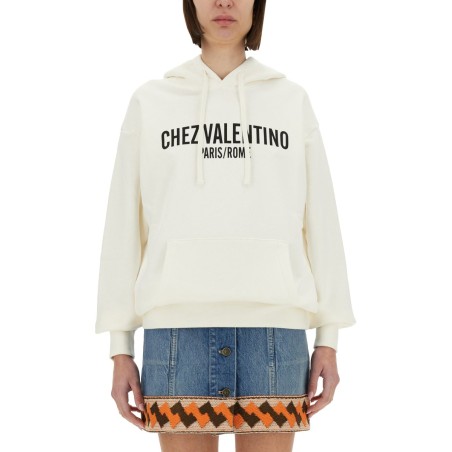 COTTON HOODIE WITH PRINT