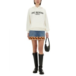 COTTON HOODIE WITH PRINT
