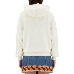 COTTON HOODIE WITH PRINT