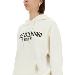 COTTON HOODIE WITH PRINT
