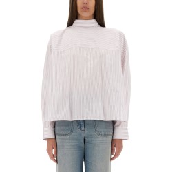 BLOUSE WITH KNOTTED COLLAR