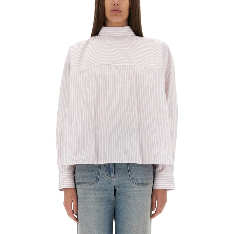 BLOUSE WITH KNOTTED COLLAR
