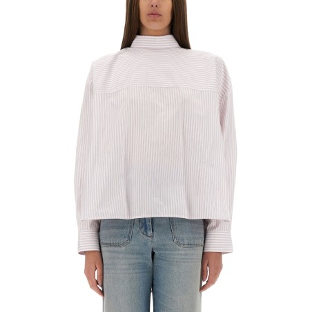 BLOUSE WITH KNOTTED COLLAR