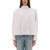 BLOUSE WITH KNOTTED COLLAR
