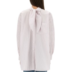BLOUSE WITH KNOTTED COLLAR