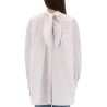 BLOUSE WITH KNOTTED COLLAR