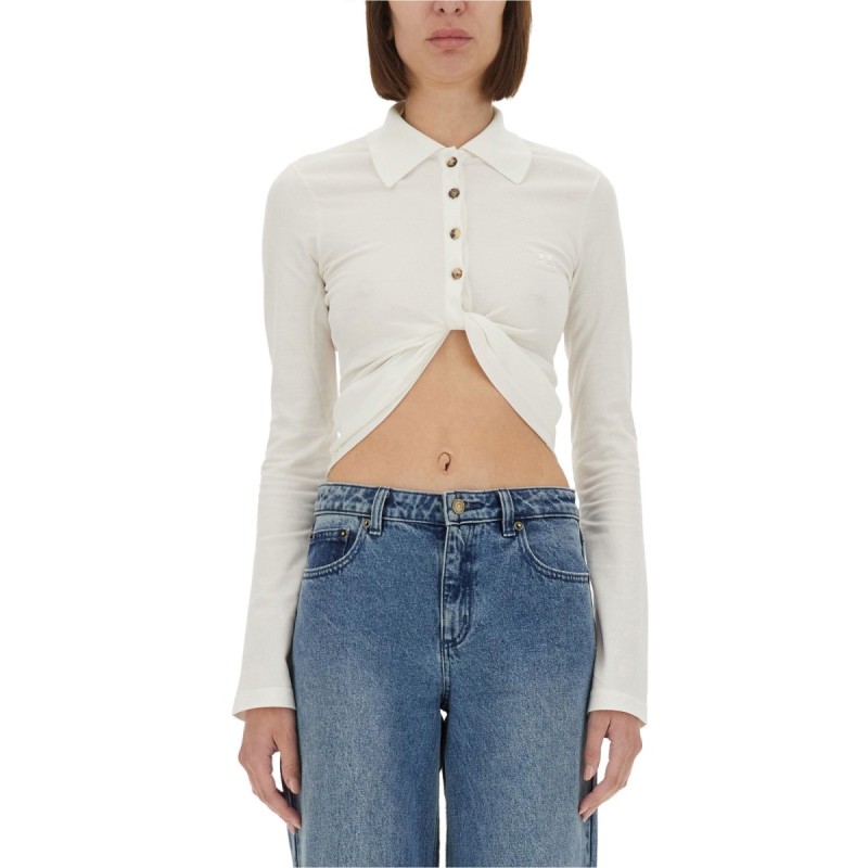 CROPPED POLO SHIRT "TWIST"