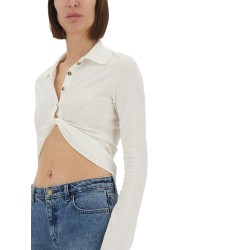 CROPPED POLO SHIRT "TWIST"
