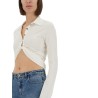 CROPPED POLO SHIRT "TWIST"