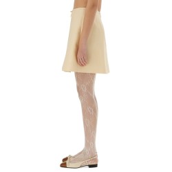CREPE COUTURE SHORT SKIRT