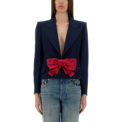 VISCOSE JACKET WITH BOW