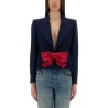 VISCOSE JACKET WITH BOW