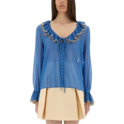 LIGHT GEORGETTE PRINT PLUSDEPOIS SHIRT
