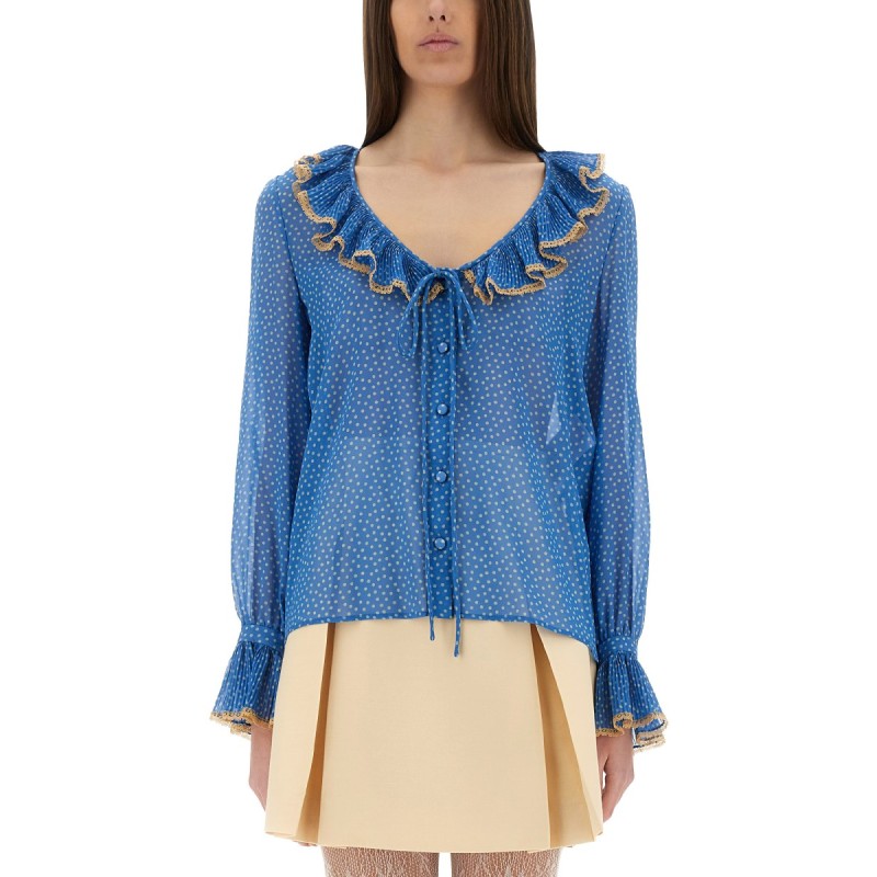 LIGHT GEORGETTE PRINT PLUSDEPOIS SHIRT