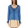 LIGHT GEORGETTE PRINT PLUSDEPOIS SHIRT