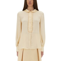 "TOUTE LA V" SILK JACQUARD SHIRT