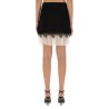 SPIDER WEB LACE MINISKIRT