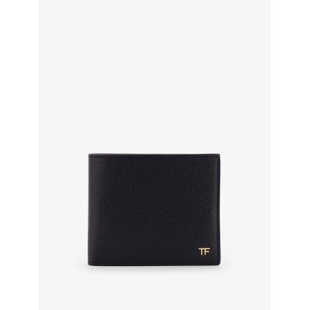 Leather wallet with logo