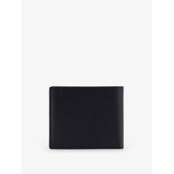 Leather wallet with logo