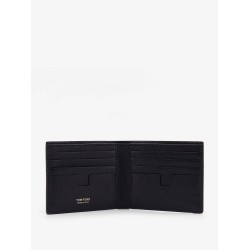Leather wallet with logo
