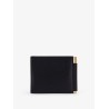 Leather wallet with logo