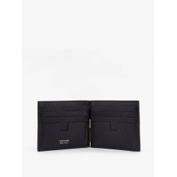 Leather wallet with logo