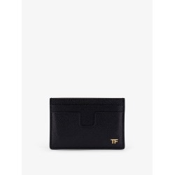 Leather cardholder with logo