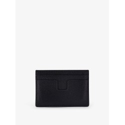 Leather cardholder with logo