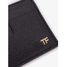 Leather cardholder with logo
