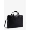 Leather work bag with logo