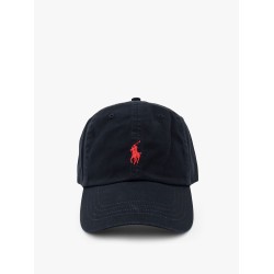 Cotton baseball hat with logo embroidery